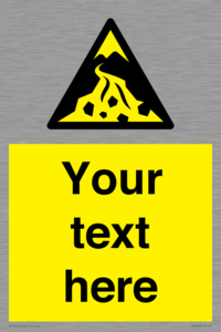 Custom Warning: Debris flow zone
